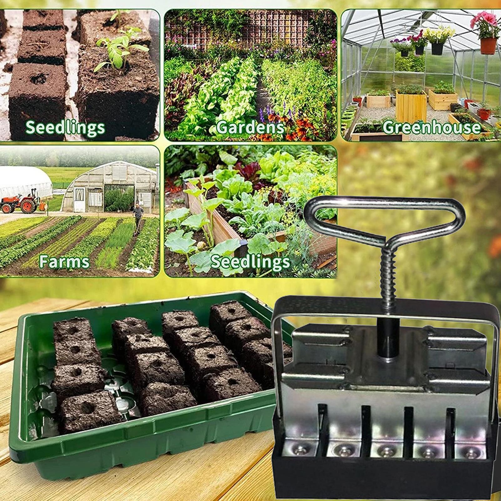 Soil Blocker Comfortable Handl - đánh giá và giá Urban Farming Urban Gardening